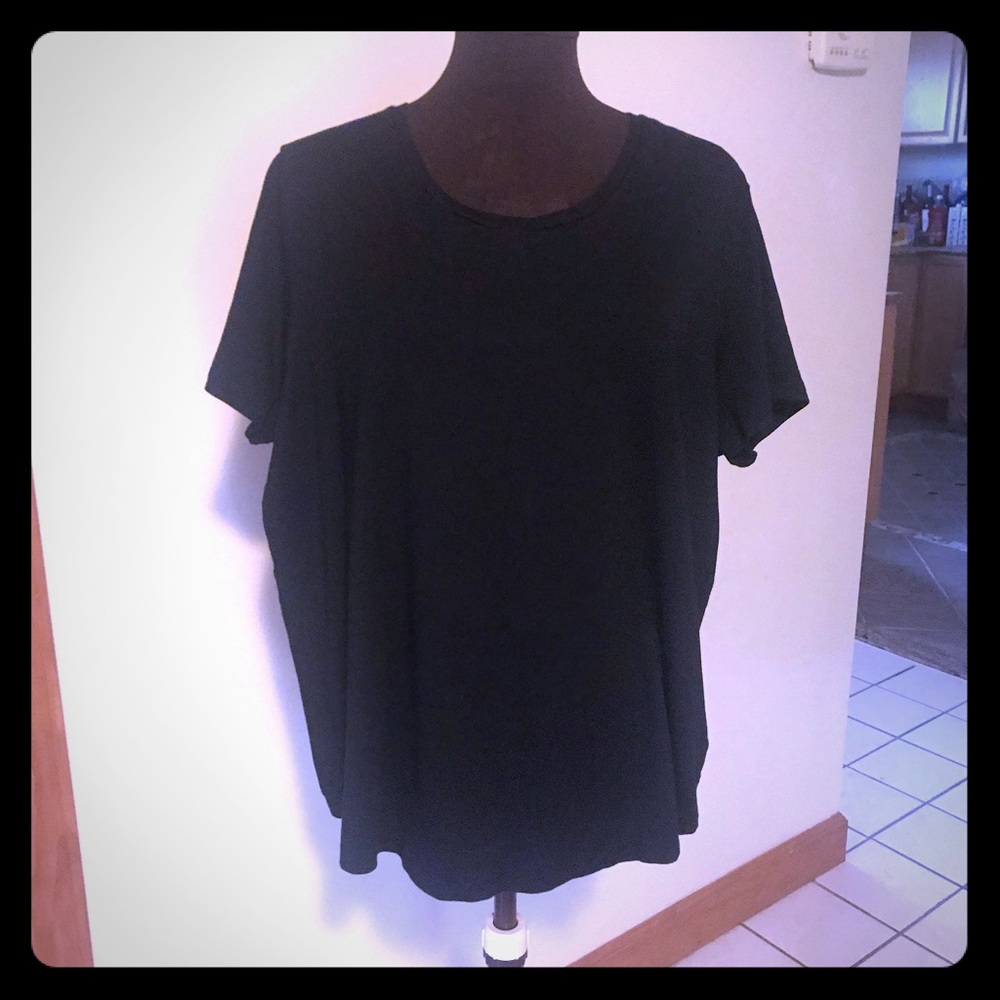 Lauren Cotton Modal keyhole back twist Tee